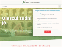 Tablet Screenshot of olasznyelviskola.hu